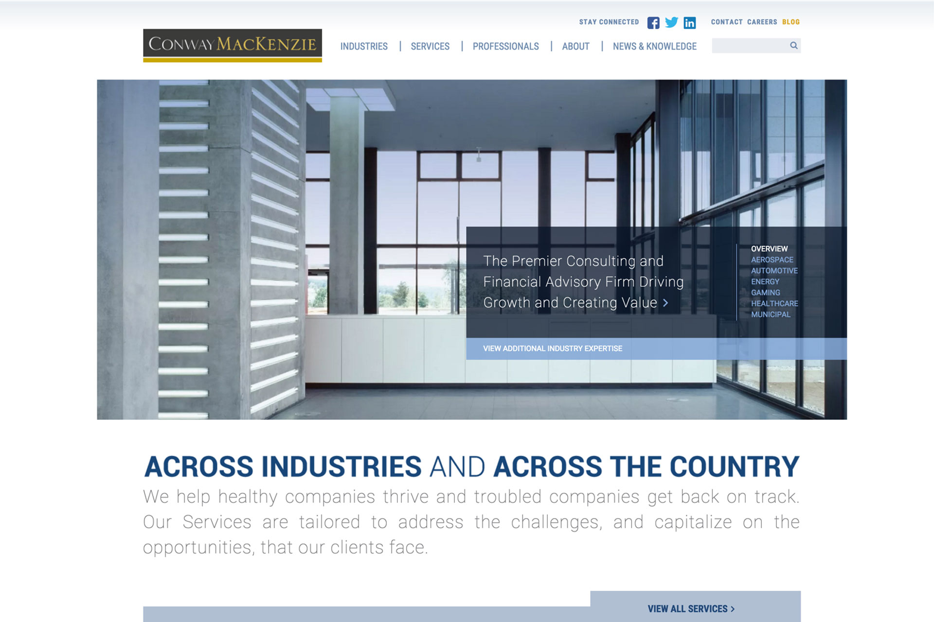 Conway Mackenzie corporate website