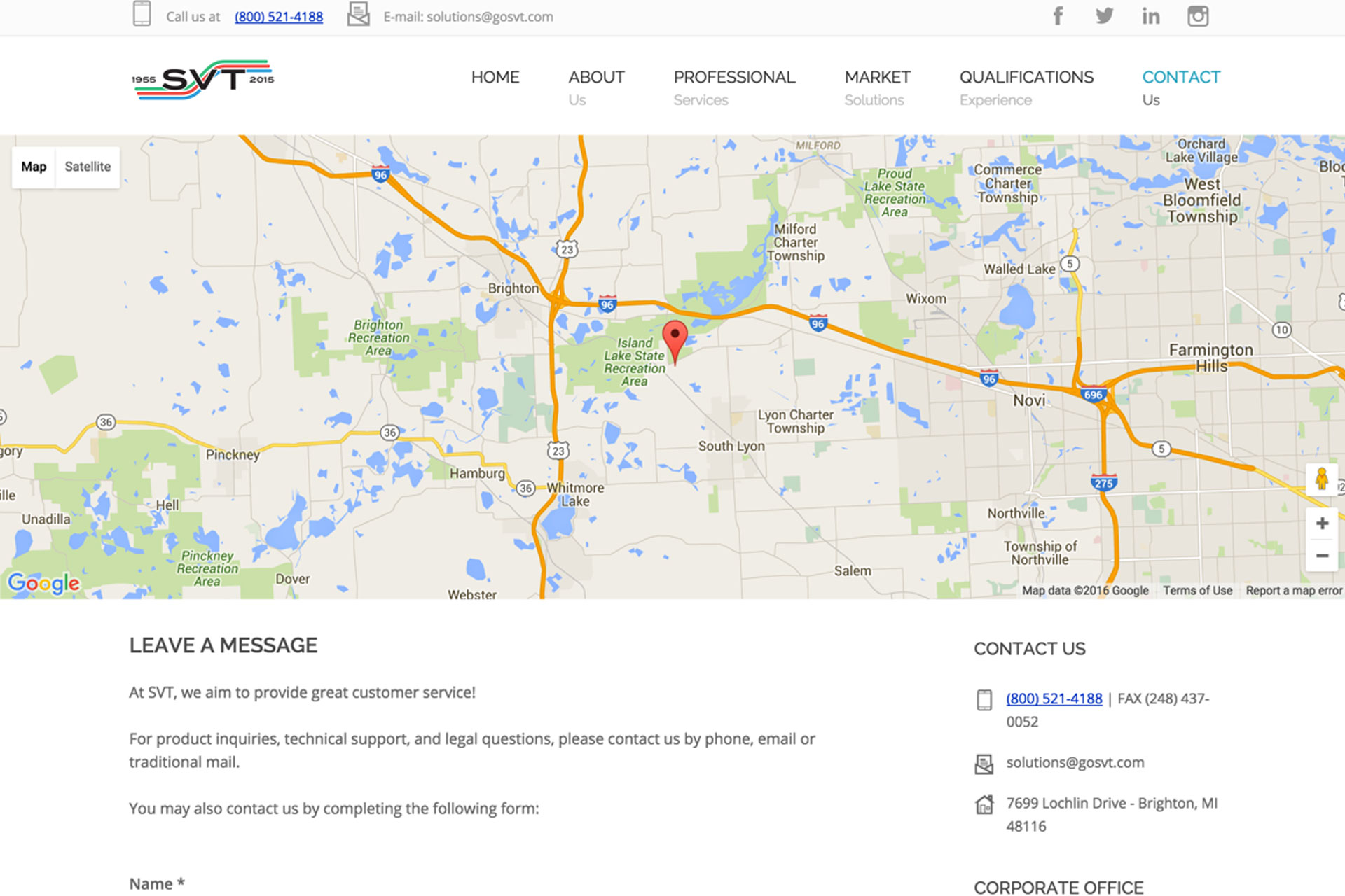 SVT Corporate Website slide 3