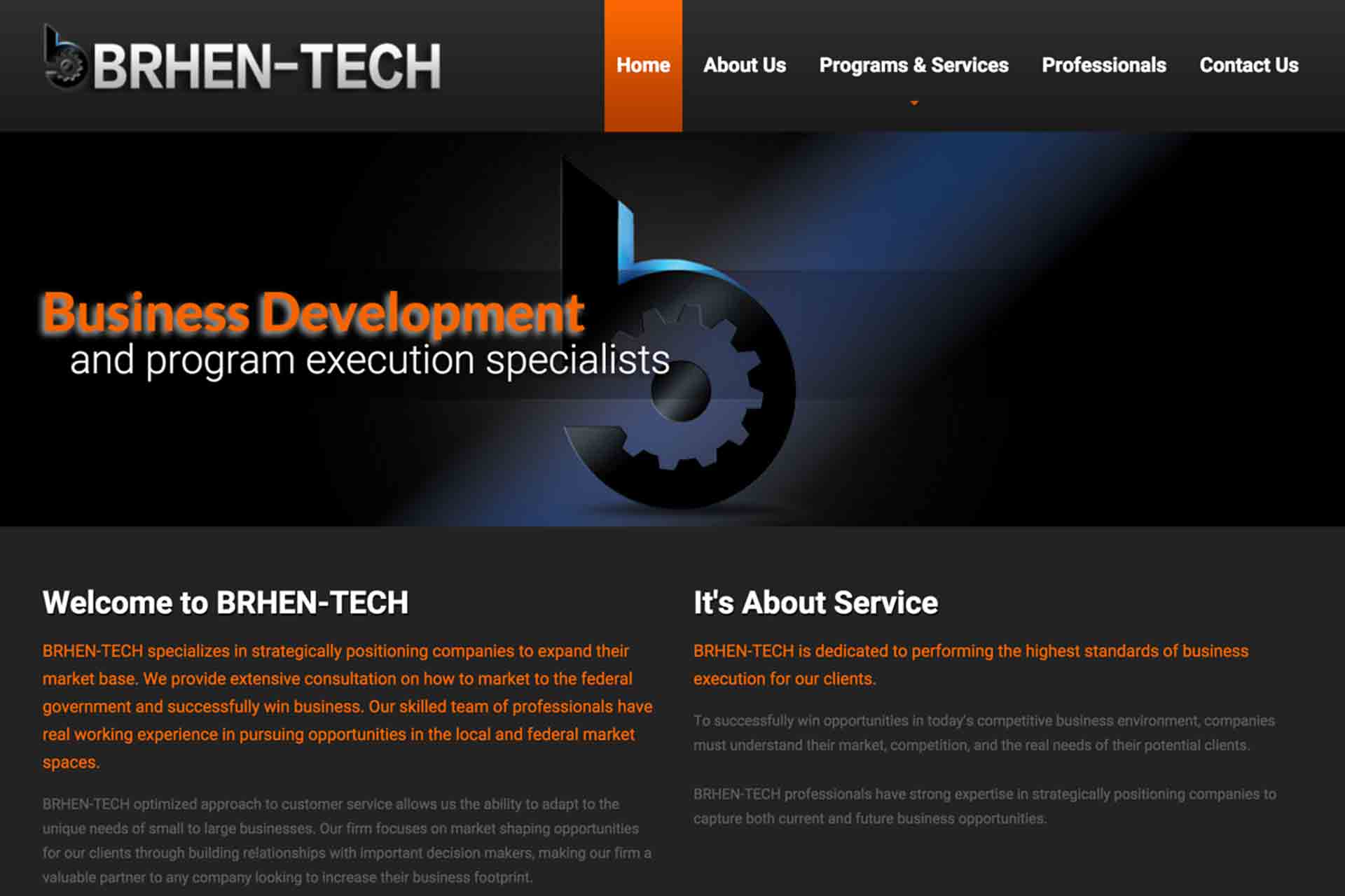 BRHENTECH corporate website design