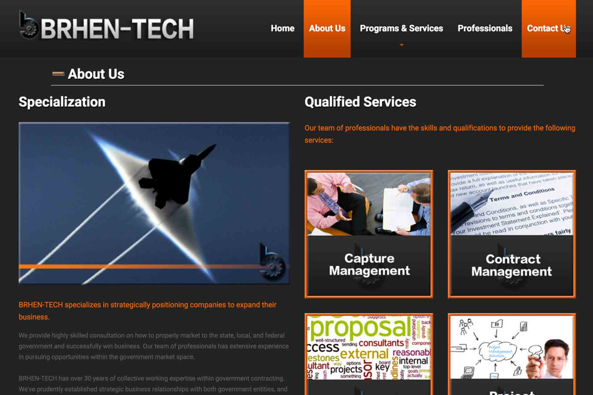 BRHENTECH Corporate Website slide 2