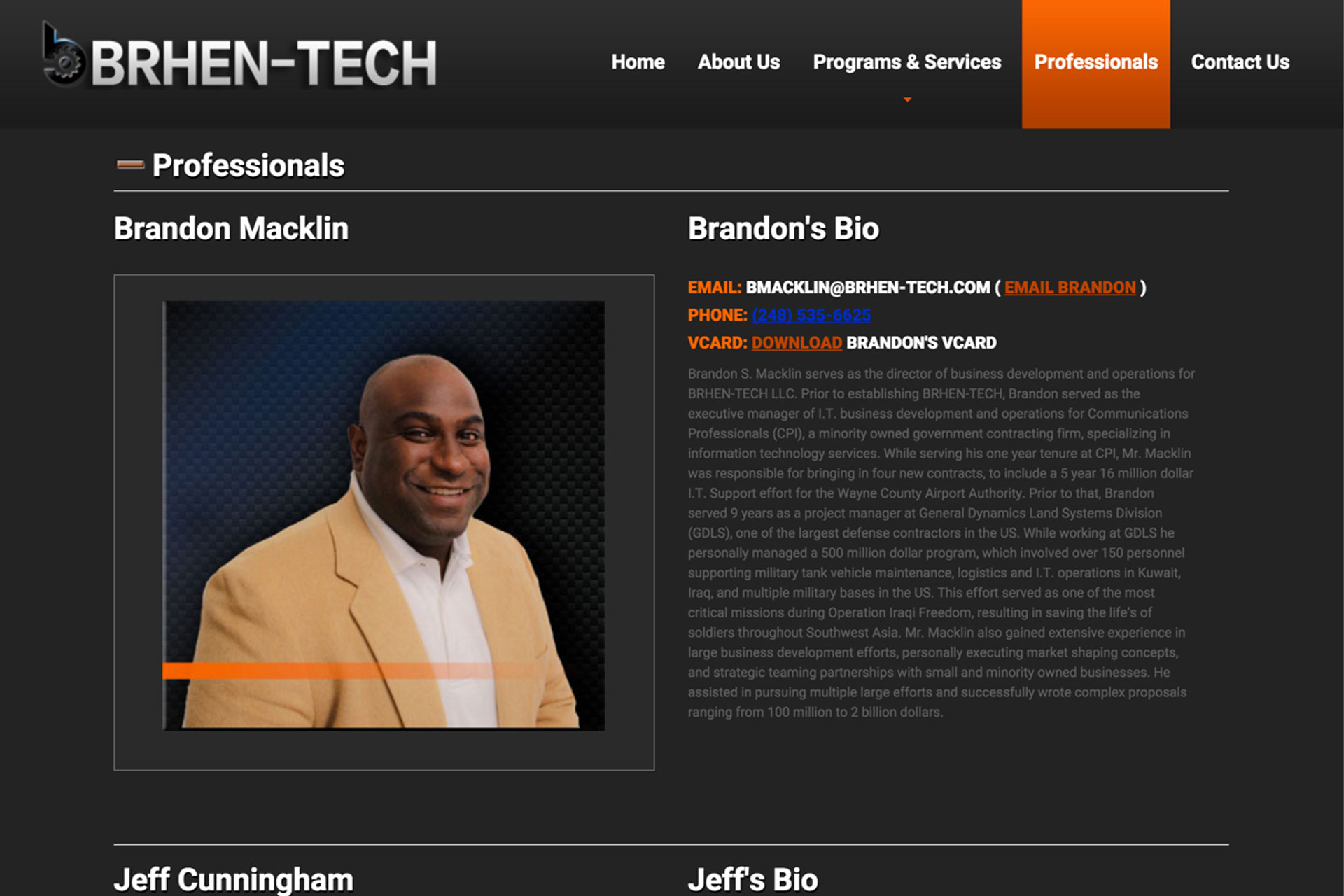 BRHENTECH Corporate Website slide 3