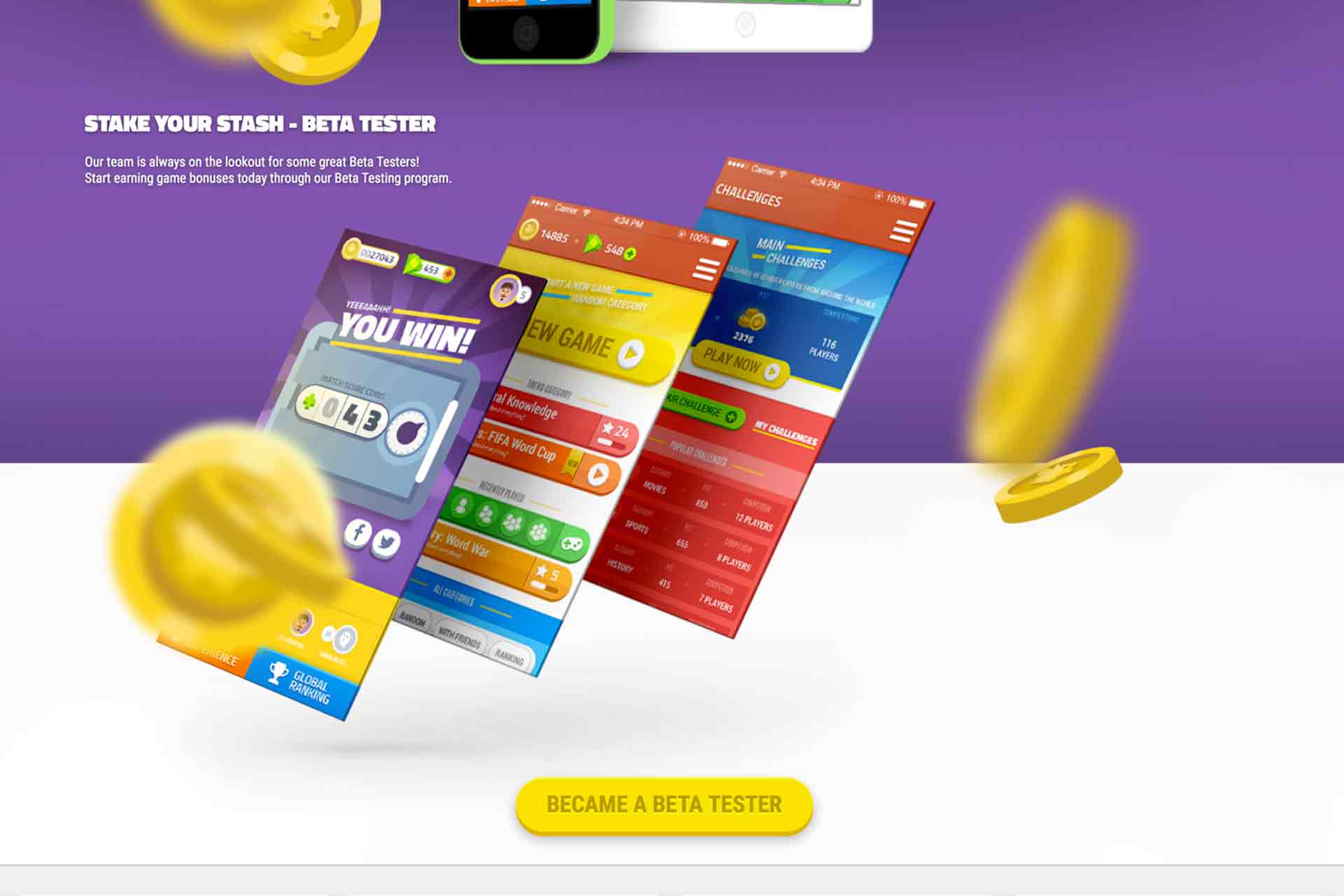 Stake Your Stash Marketing Website slide 2