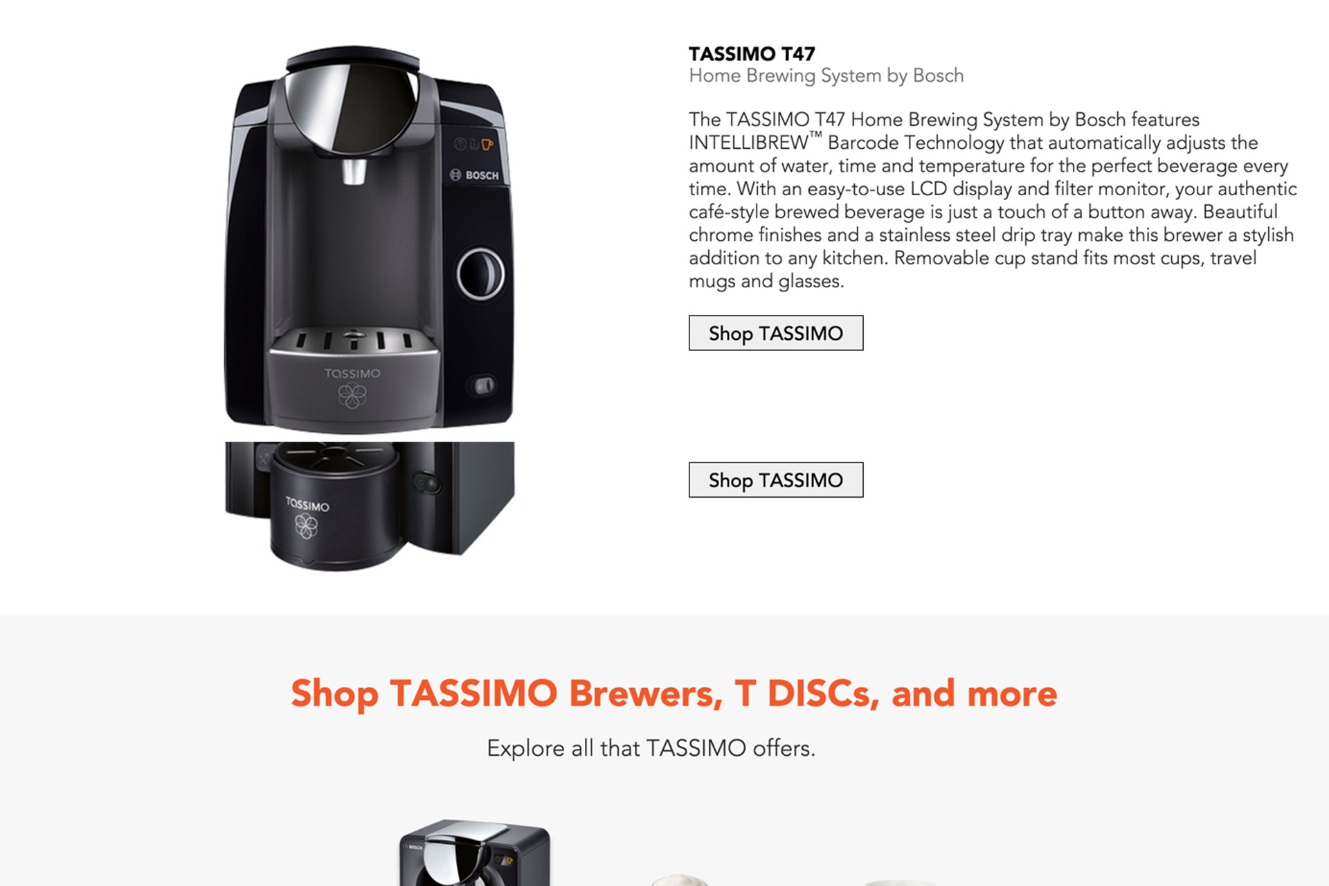 Tassimo Consumer Website slide 3