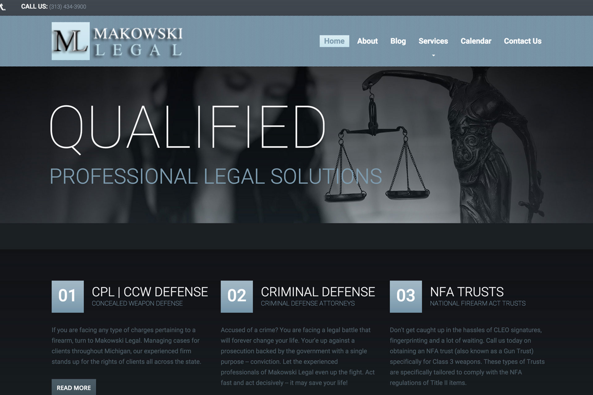 Makowski Legal corporate website