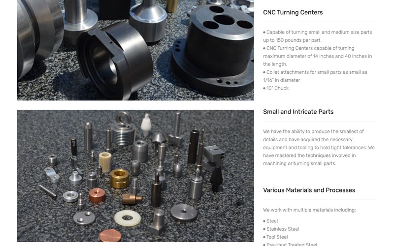 RK Tool Inc. Corporate Website slide 2