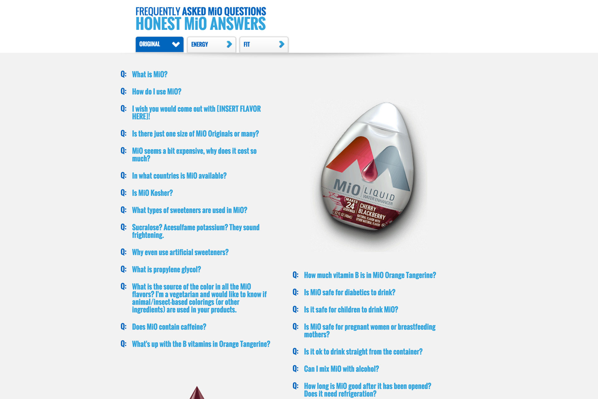 Mio Consumer Website slide 2