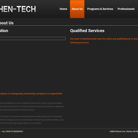 BRHENTECH corporate website design