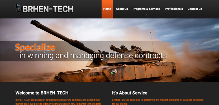 BRHENTECH corporate website design