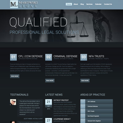 Makowski Legal corporate website