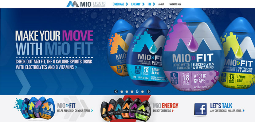 MiO consumer website redesign