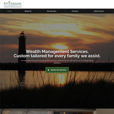 Riverbank Wealth Management corporate website